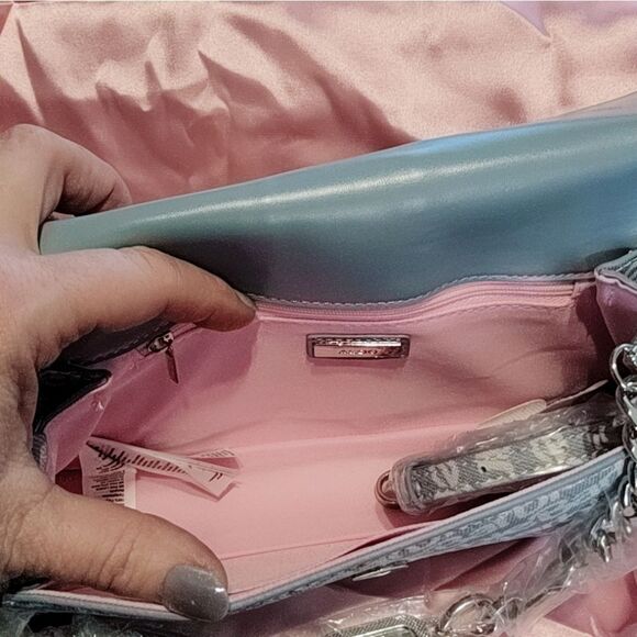 NWT~ALDO X BARBIE VOGUE Blue & Rhinestones Limited Edition Shoulder Bag Purse - Picture 15 of 15